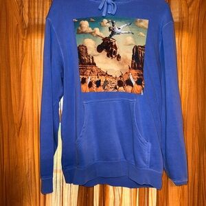 Blue Graphic Women's Hoodie